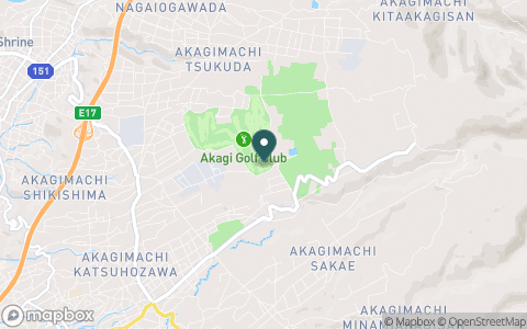 赤城ゴルフ倶楽部の地図