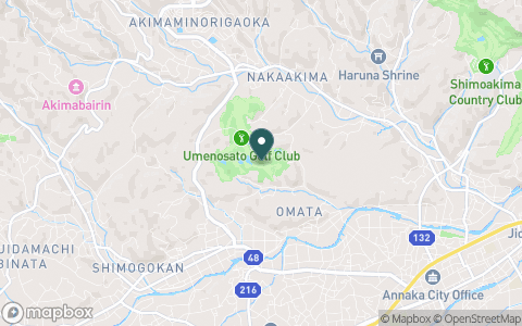 梅ノ郷ゴルフ倶楽部の地図