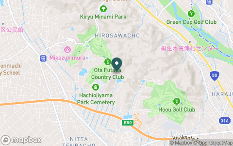 太田双葉カントリークラブの地図