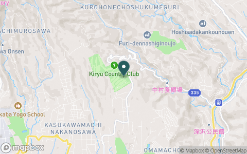 桐生カントリークラブの地図