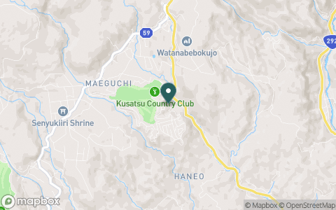 草津カントリークラブの地図