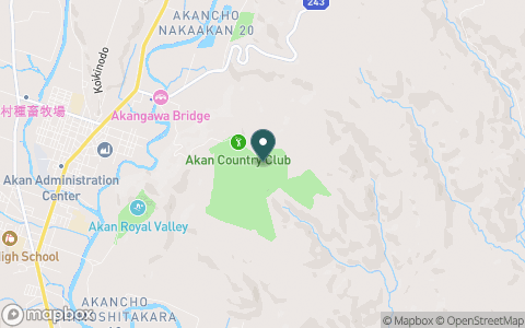 阿寒カントリークラブの地図