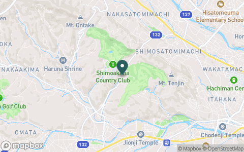 下秋間カントリークラブの地図