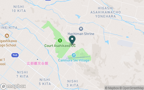 コート旭川カントリークラブの地図