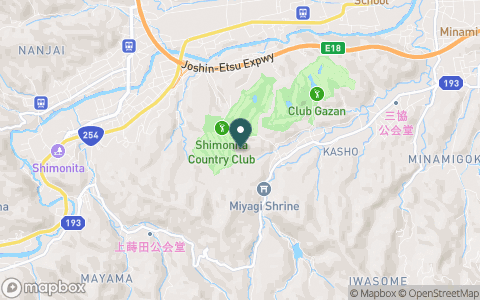 下仁田カントリークラブの地図