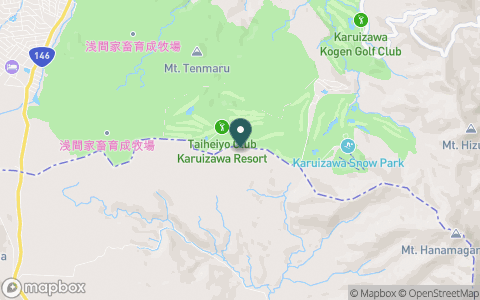 太平洋クラブ軽井沢リゾートの地図
