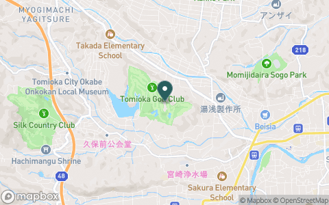 富岡ゴルフ倶楽部の地図