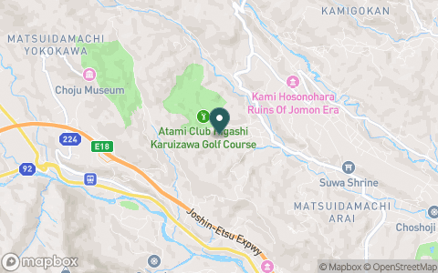 熱海倶楽部　東軽井沢ゴルフコースの地図