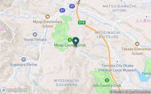 妙義カントリークラブ【アコーディア・ゴルフ】の地図