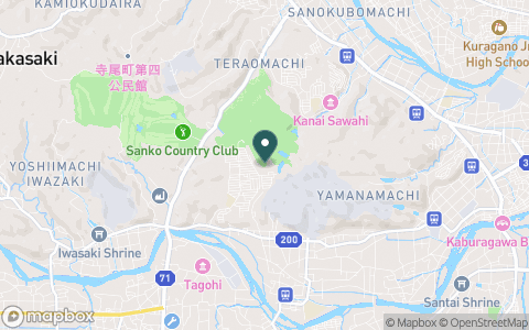 吉井南陽台ゴルフコースの地図