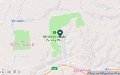 帯広白樺カントリークラブの地図