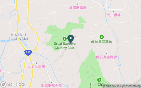 グレート札幌カントリー倶楽部【ＰＧＭ】の地図