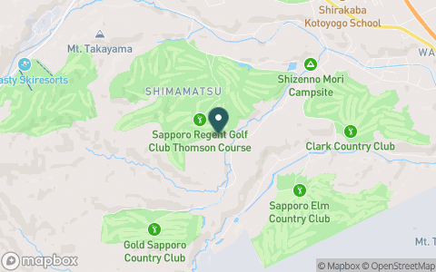 札幌リージェントゴルフ倶楽部　トムソンコースの地図