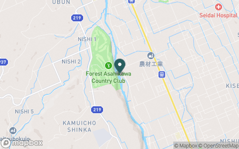 フォレスト旭川カントリークラブの地図