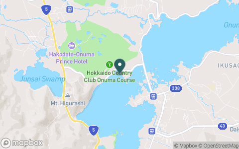 北海道カントリークラブ プリンスコース（旧：函館大沼プリンスゴルフコース）の地図