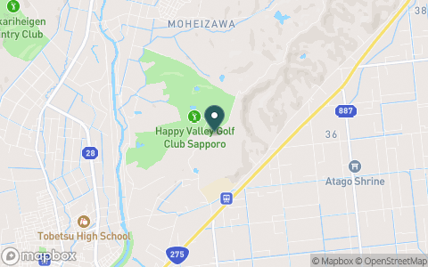 ハッピーバレーゴルフクラブ札幌の地図