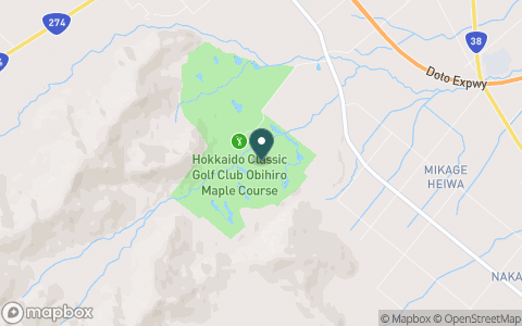 北海道クラシックゴルフクラブ帯広　クラシックコース（北海道クラシックＧＣ　帯広Ｃ）の地図
