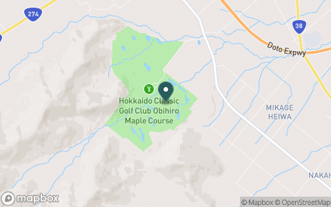 北海道クラシックゴルフクラブ帯広　メイプルコース（北海道メイプルＧＣ）の地図