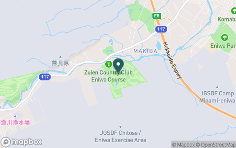 隨縁カントリークラブ　恵庭コースの地図