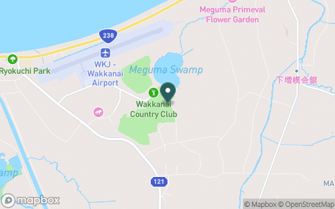 稚内カントリークラブの地図