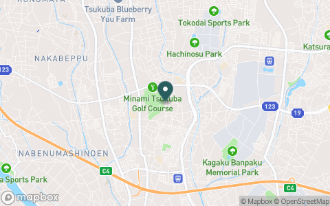 南筑波ゴルフ場の地図