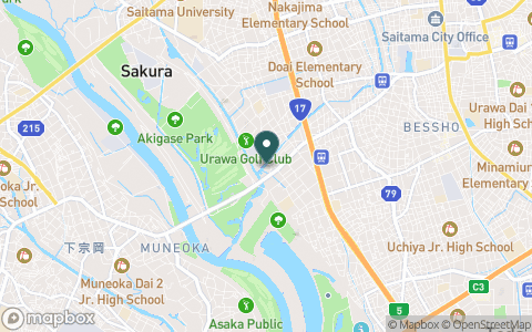 浦和ゴルフ倶楽部の地図