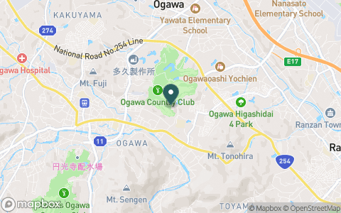 小川カントリークラブの地図