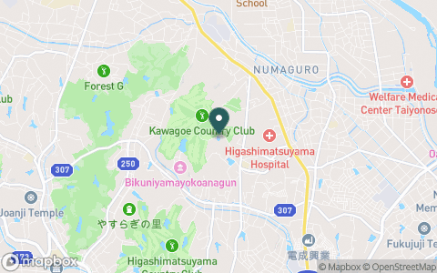 川越カントリークラブの地図
