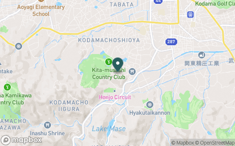 北武蔵カントリークラブの地図