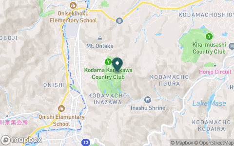 こだま神川カントリークラブ【アコーディア・ゴルフ】の地図