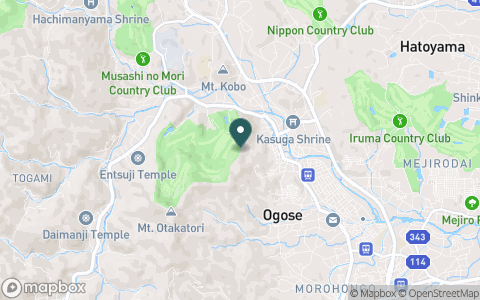 ＪＧＭおごせゴルフクラブの地図