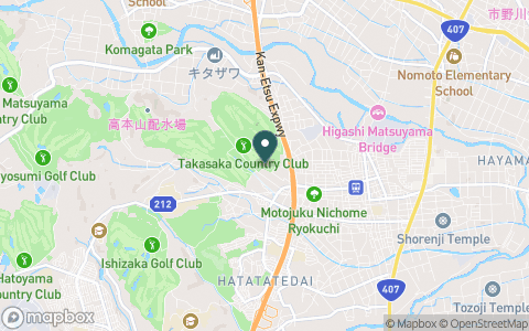 高坂カントリークラブの地図