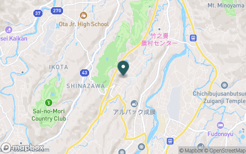 東都秩父カントリー倶楽部の地図