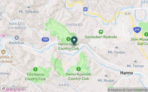 飯能グリーンカントリークラブの地図