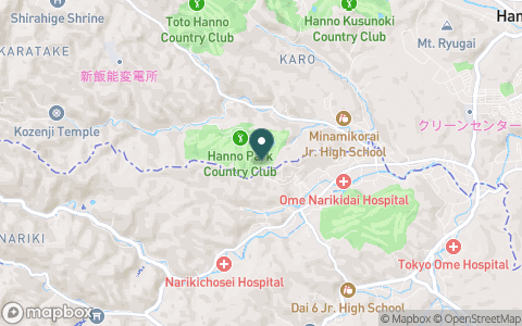 飯能パークカントリークラブの地図