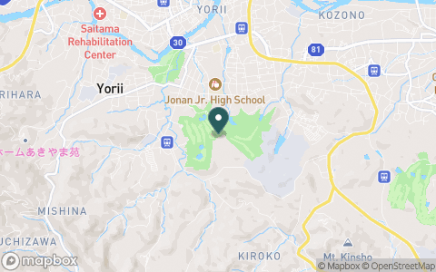 平成倶楽部鉢形城コースの地図