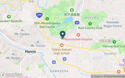 武蔵丘ゴルフコースの地図