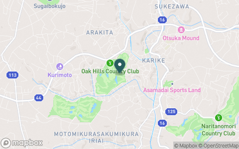 オーク・ヒルズカントリークラブ【アコーディア・ゴルフ】の地図