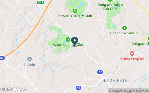 香取カントリークラブの地図