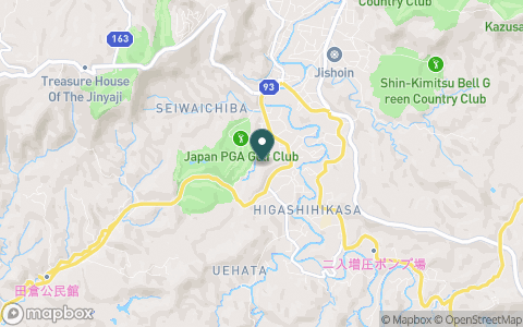 ジャパンＰＧＡゴルフクラブの地図