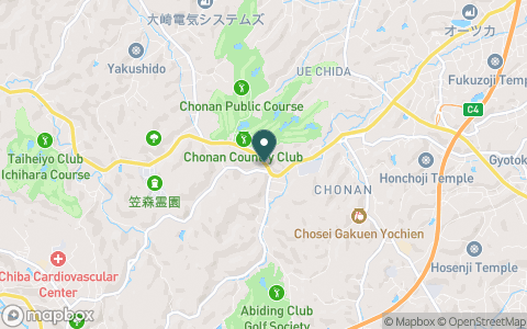 長南カントリークラブの地図