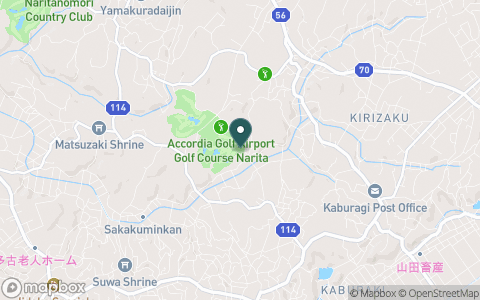 空港ゴルフコース 成田【アコーディア・ゴルフ】の地図