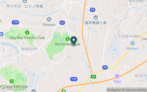 成田ゴルフ倶楽部【アコーディア・ゴルフ】の地図