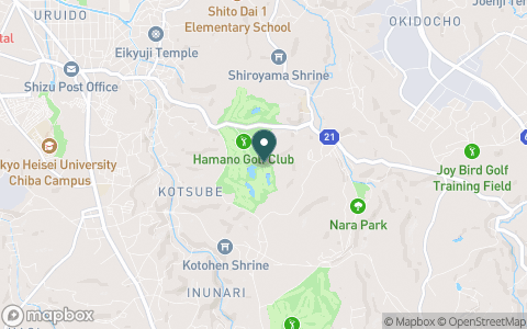 浜野ゴルフクラブの地図