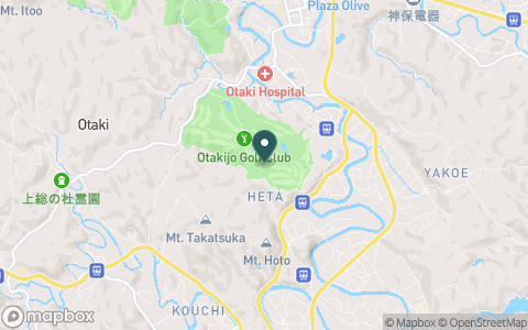 大多喜城ゴルフ倶楽部の地図