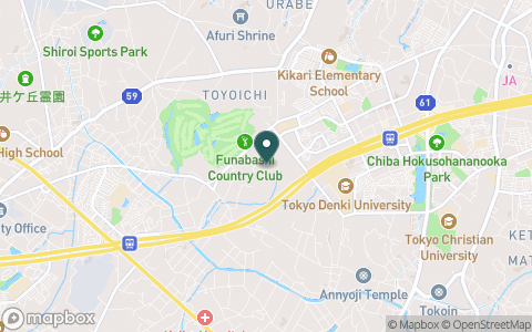 船橋カントリークラブの地図