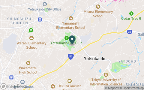 四街道ゴルフ倶楽部【アコーディア・ゴルフ】の地図