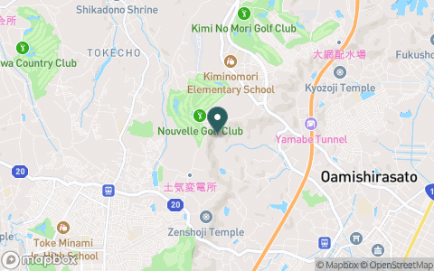 ヌーヴェルゴルフ倶楽部　金谷郷コースの地図