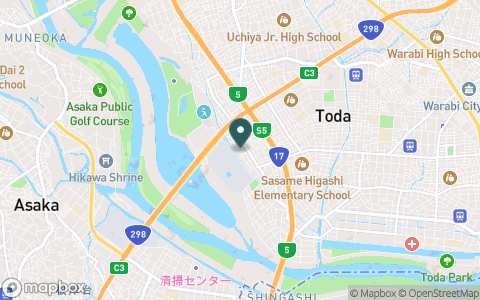 戸田パブリックゴルフコースの地図