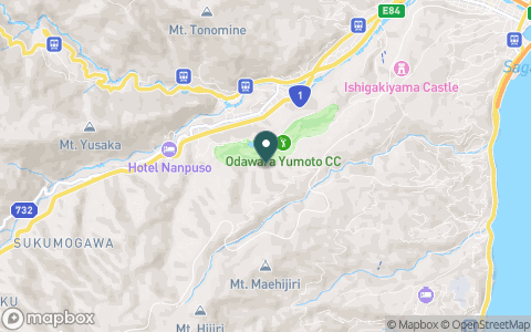 小田原湯本カントリークラブの地図